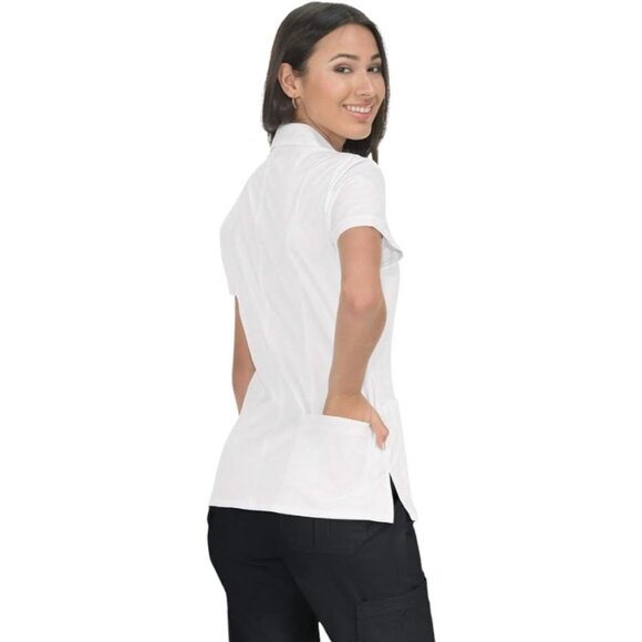 KOI™ 243 Women's Felicia Scrub Top - White - Picture 2 of 3